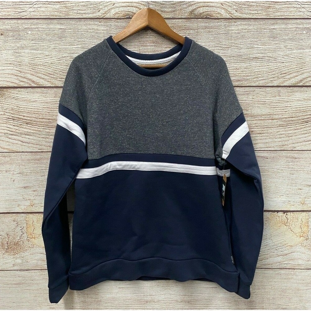 Dikotomy Co Sweatshirt Mens Large Blue & Grey Crewneck Pullover Sweatshirt New